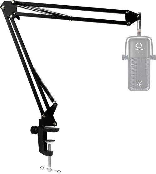 Boom Arm Mic Stand Compatible with Elgato Wave 3, Adjustable USB Mic Holder