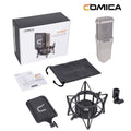STM01 Professional XLR Condenser Cardioid Microphone Support 24V/48V Phantom Power with Large Diaphragm, All Metal Shield