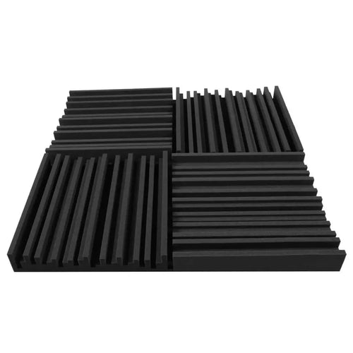 4 PACK  Acoustic Foam Panels 50x50cm | Soundproof Wall Tiles